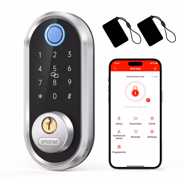 SMONET Fingerprint Electronic Deadbolt
